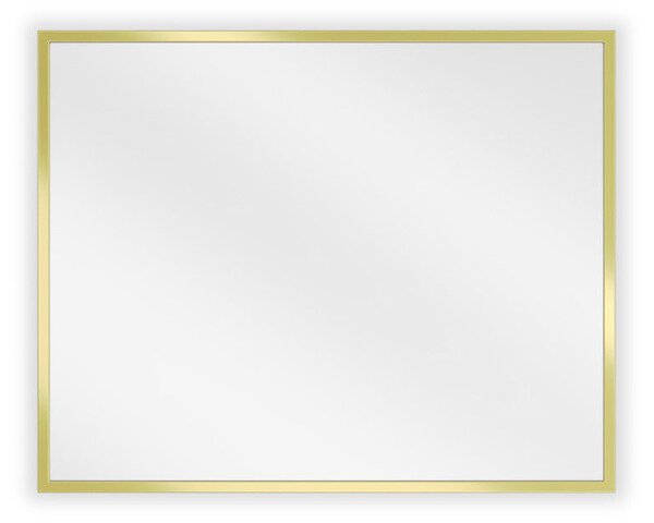 Mexen Loft, oglinda baie dreptunghiulara 50 x 40 cm, culoare rama auriu lucios, 9852-050-040-000-50