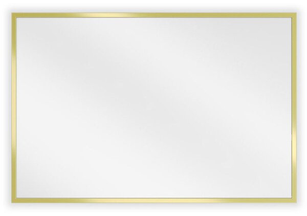 Mexen Loft, oglinda baie dreptunghiulara 60 x 40 cm, culoare rama auriu lucios, 9852-060-040-000-50