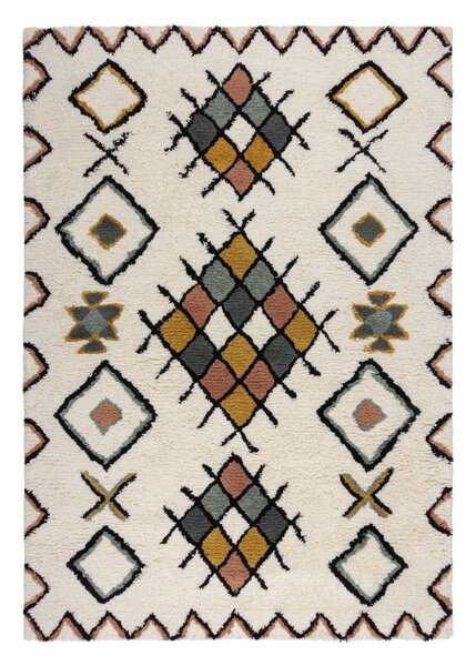 Covor crem țesut manual din lână 120x170 cm Moroccan Midar – Flair Rugs