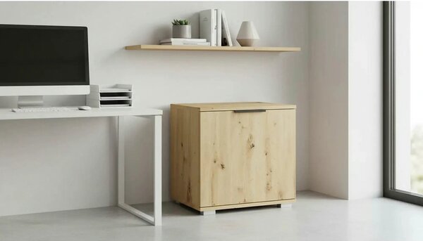 Pantofar CLIF ST-50, stejar artisan, PAL laminat, 50x38x48 cm