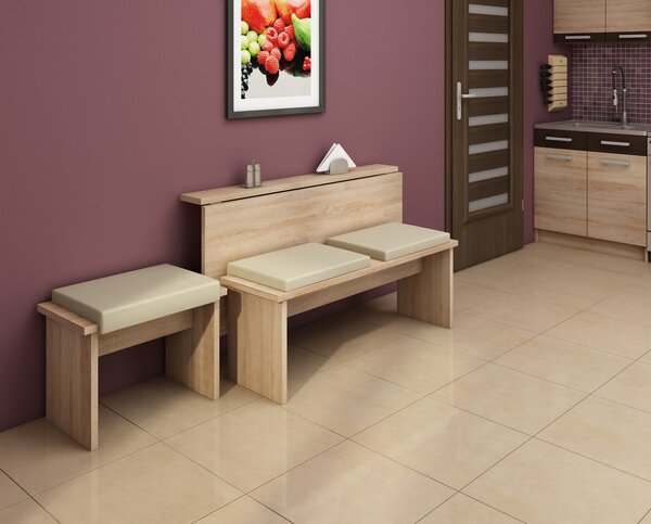 Masă de sufragerie extensibilă Elston 9 B (pentru 4 persoane). 746445
