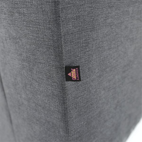 KONDELA Colţar extensibil, material textil gri, model dreapta, SANTIAGO