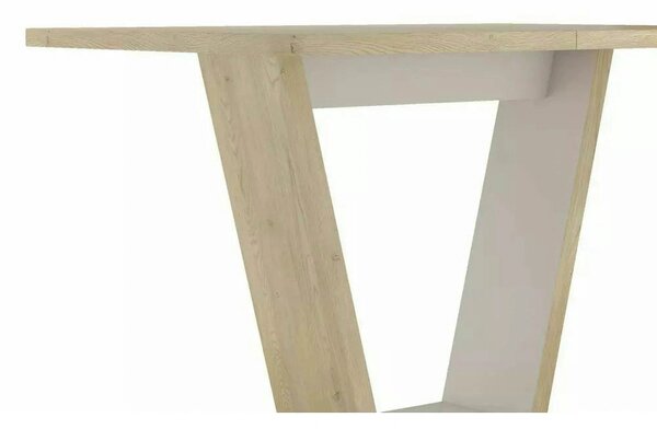 Masa extensibila NIGEL, stejar/casmir, PAL laminat, 120/160x80x76 cm