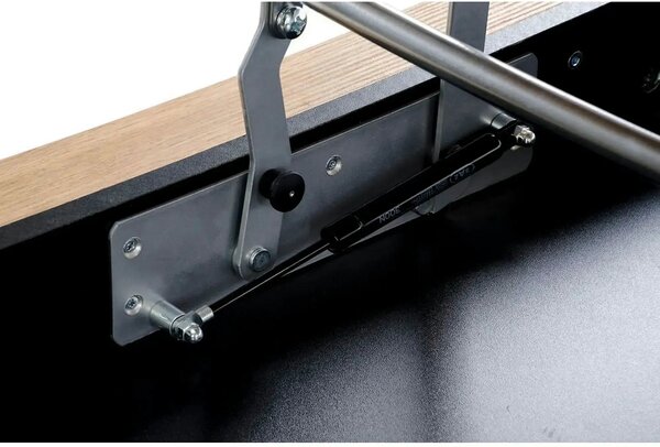 Masuta cafea BETTY, stejar artisan/negru, PAL laminat, 120x65/92x50/72