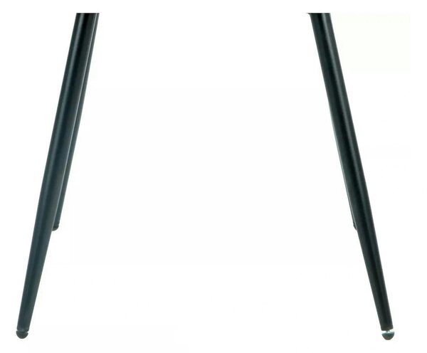 Scaun RICK, negru - Bluvel 19, stofa catifelata/metal, 48x56x86 cm