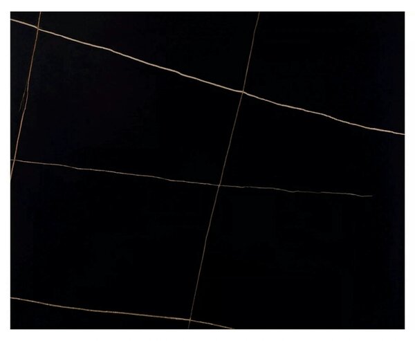 Masa RION, negru cu efect de marmura, ceramica/metal, 130x70x76 cm