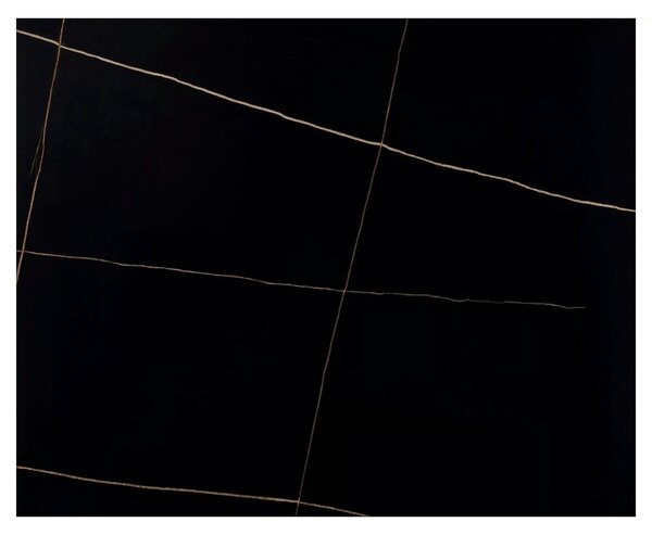 Masa RION, negru mat cu efect de marmura, ceramica/metal, 80x80x76 cm