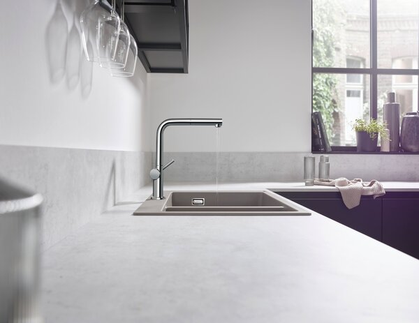 Hansgrohe Talis M54 baterie bucătărie pe picior crom 72808000