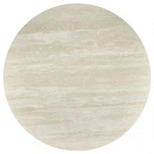 Masa TOLIO, travertin/casmir, piatra sinterizata/otel, 90x76 cm