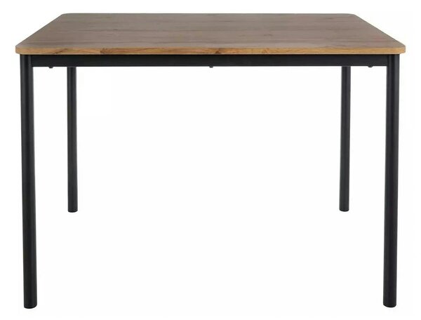 Masa CITY, stejar artisan/negru, 150x75x77 cm