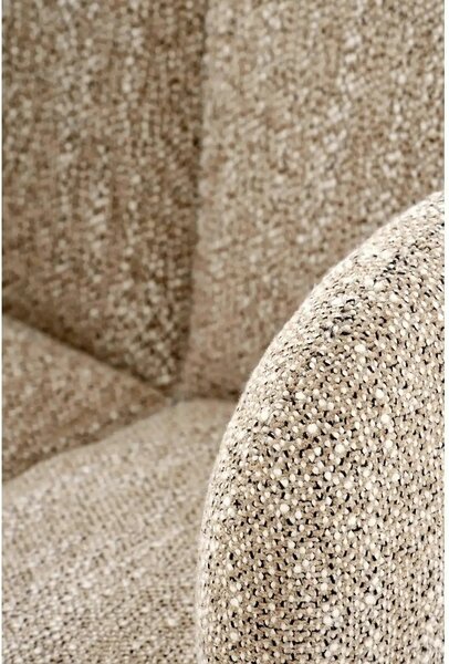 Scaun K568, bej inchis/negru, stofa clasica/otel, 65x64x82 cm