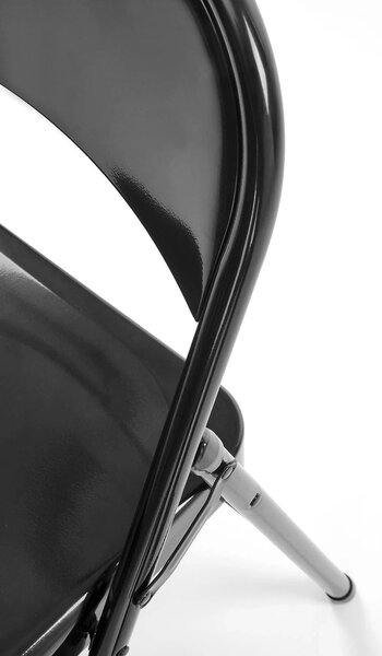 Scaun K565, negru, metal, 46x47x75 cm