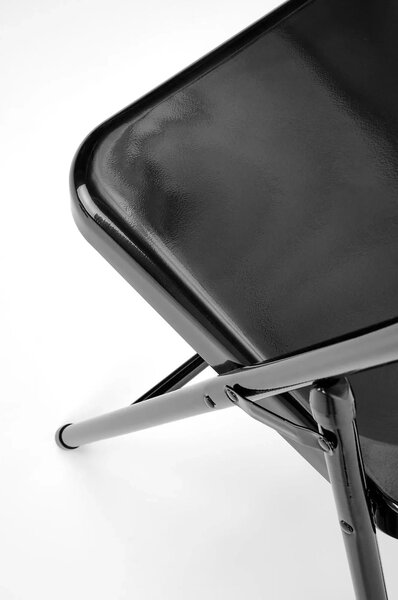 Scaun K565, negru, metal, 46x47x75 cm