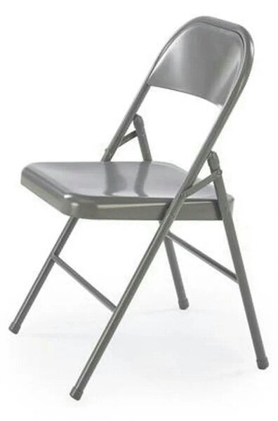 Scaun K565, gri, metal, 46x47x75 cm