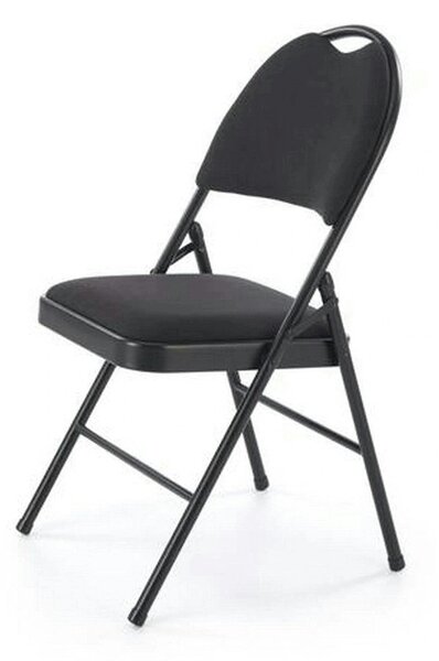 Scaun K566, negru, stofa clasica/otel, 46x53x86 cm