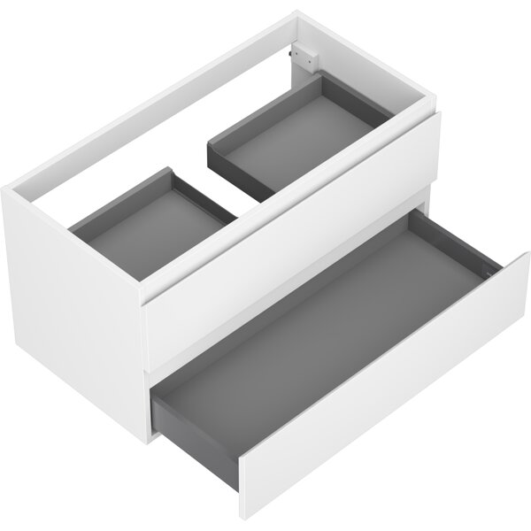 Mexen Orio, mobilier baie 90 cm, 2 sertare, alb mat, 91A10-09047-2-BFF01