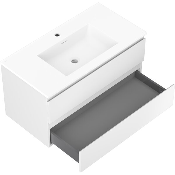 Mexen Orio, mobilier de baie 90 cm cu lavoar Otis, 2 sertare, alb mat, 91A10-09047-2-BFF01-W18M01