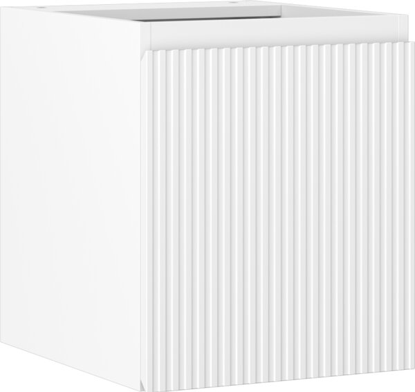 Mexen Rivel, mobilier baie 40 cm, 1 ușă, cu caneluri, alb mat, 91A21-04047-1-BF01