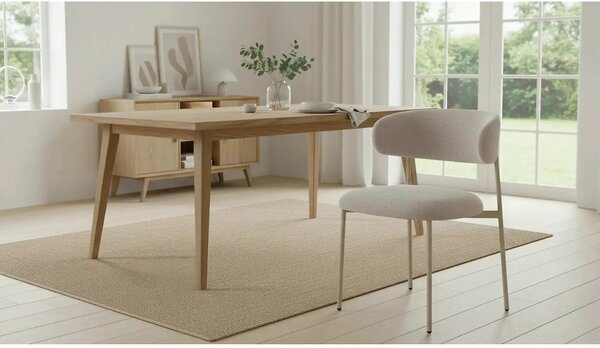 Scaun ELTON, bej - Brego 34, stofa clasica/metal, 56x46x80 cm