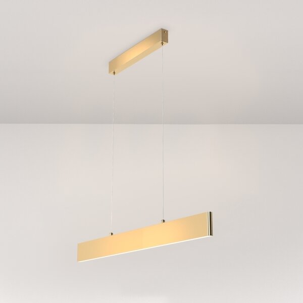 Lustră LED pe cablu Maytoni P010PL-L23G3K STEP LED/23W/230V 3000K 91 cm auriu