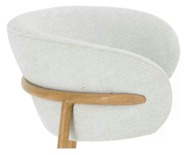 Scaun ELTON D, bej deschis - Brego 22/stejar, stofa clasica/metal, 56x