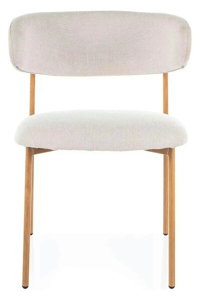 Scaun ELTON D, bej deschis - Brego 22/stejar, stofa clasica/metal, 56x