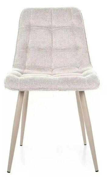 Scaun CHIC, bej deschis - Brego 22, stofa clasica/metal, 50x58x88 cm