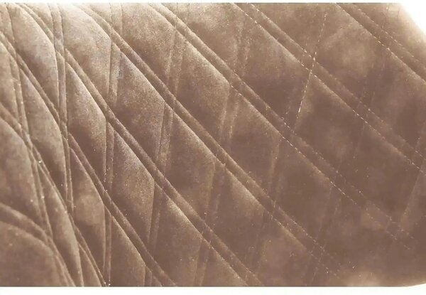 Scaun tapitat K396, bej/nuc, stofa catifelata/placaj, 56x55x77 cm