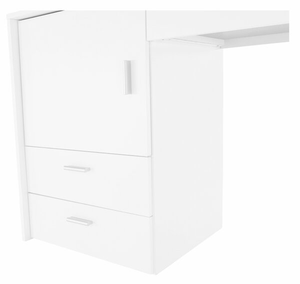 KONDELA Masă multifuncţională/masă pentru croitori, alb, TAILOR
