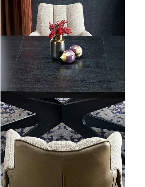 Masa extensibila SANDRO, negru, 180/240x100x76 cm