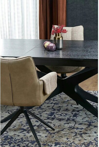 Masa extensibila SANDRO, negru, 180/240x100x76 cm