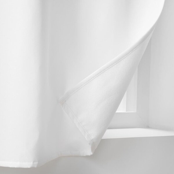 Draperie albă termoizolantă din microfibră 135x180 cm Micropolar – douceur d'intérieur