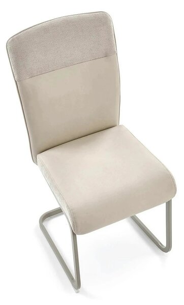 Scaun K584, bej/casmir, stofa clasica/otel, 46x60x100 cm