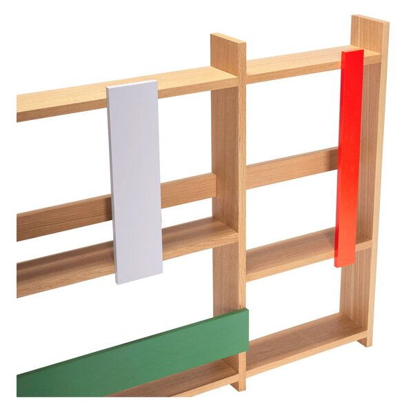 Raft etajat în culoare naturală cu aspect de lemn de stejar 110 cm Arki – Hübsch