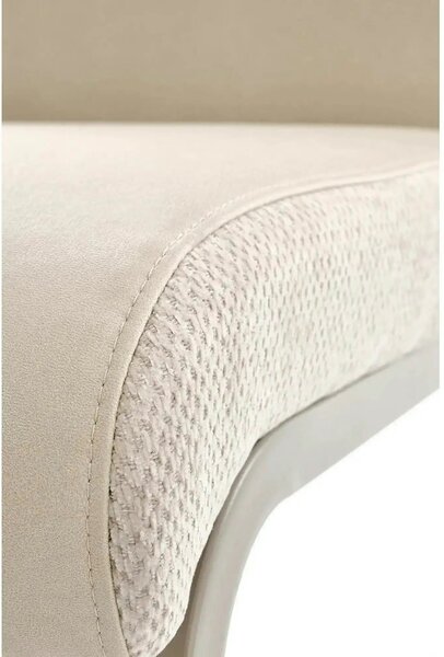 Scaun K584, bej/casmir, stofa clasica/otel, 46x60x100 cm