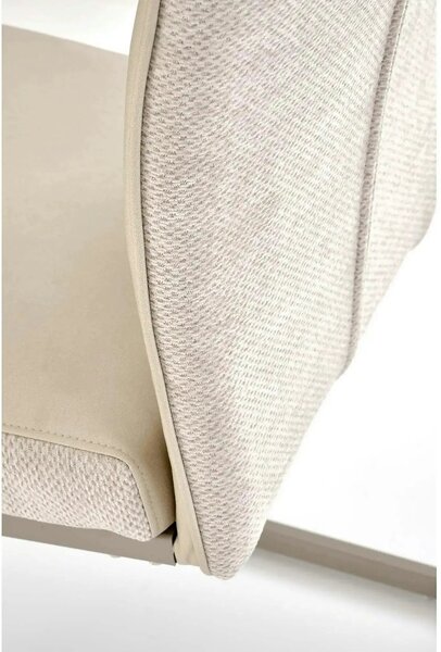 Scaun K584, bej/casmir, stofa clasica/otel, 46x60x100 cm