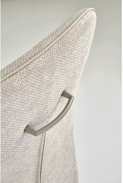 Scaun K584, bej/casmir, stofa clasica/otel, 46x60x100 cm