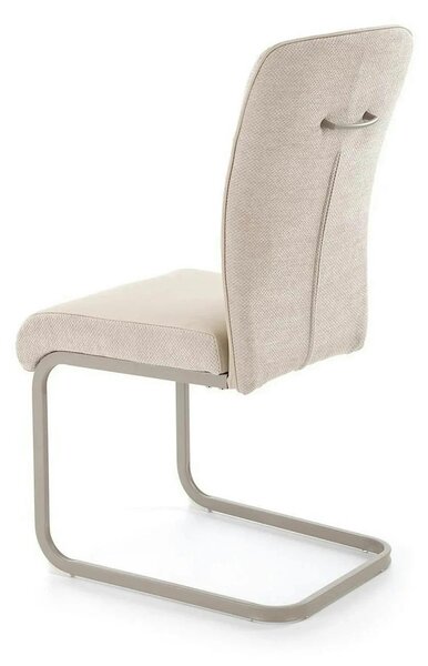Scaun K584, bej/casmir, stofa clasica/otel, 46x60x100 cm
