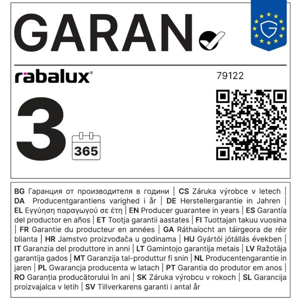Bec LED Rabalux 79122 T20 E14/6W/230V 4000K