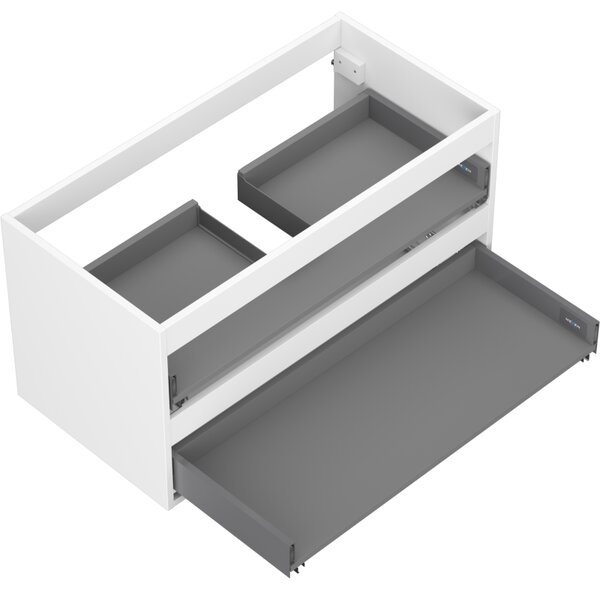 Mexen Box-A, dulap suspendat 90 cm, 2 sertare, alb mat, 91AX0-0900-470-2-01