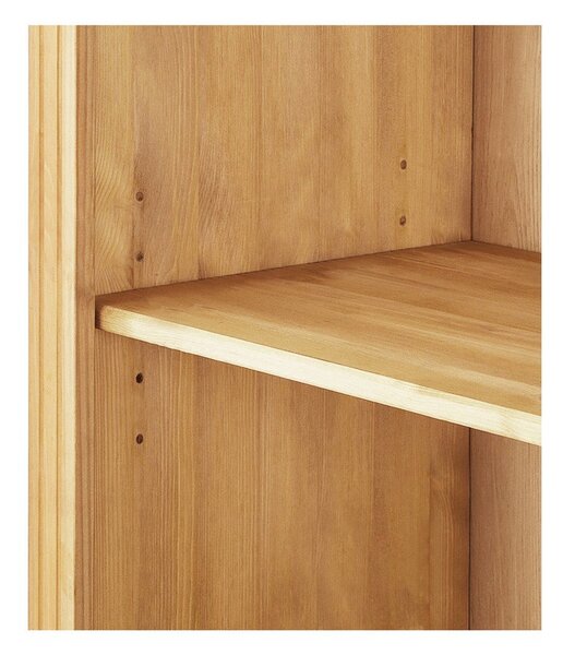 Bibliotecă în culoare naturală din lemn de pin 74x223x37 cm Anita – Støraa
