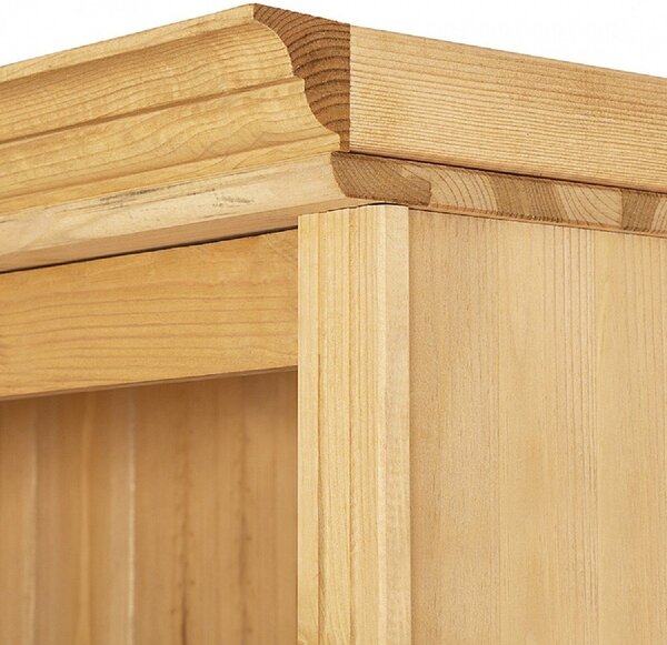 Bibliotecă în culoare naturală din lemn de pin 74x223x37 cm Anita – Støraa