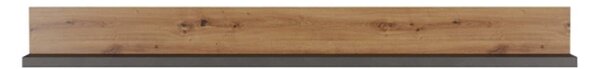 Polita FOLLOW, stejar artisan, PAL laminat, 180X22X20 cm