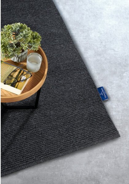 Covor tip traversă gri închis țesut manual din lână 80x200 cm Francois – Villeroy&Boch