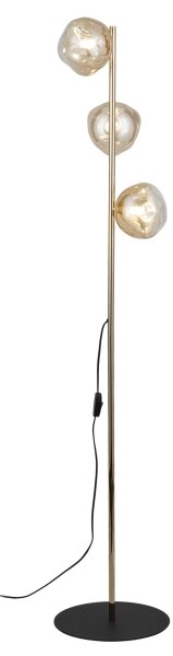 Brilagi - Lampadar VULCANO 3xG9/8W/230V auriu/bej fumuriu