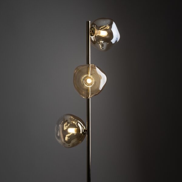 Brilagi - Lampadar VULCANO 3xG9/8W/230V auriu/bej fumuriu