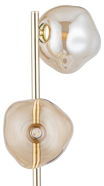 Brilagi - Lampadar VULCANO 3xG9/8W/230V auriu/bej fumuriu
