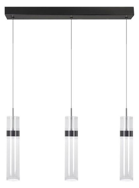Lustră LED suspendată pe cablu AMBIENTE 3xLED/6W/230V 3000/4000/6000K neagră