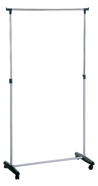 Suport pentru haine argintiu telescopic/cu roți din metal – Premier Housewares