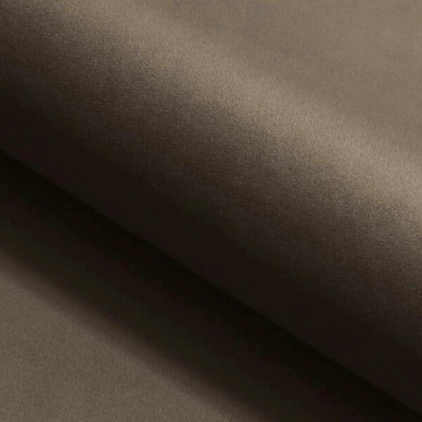 Scaun living rotativ AZALIA, cappuccino/negru, stofa catifelata/metal